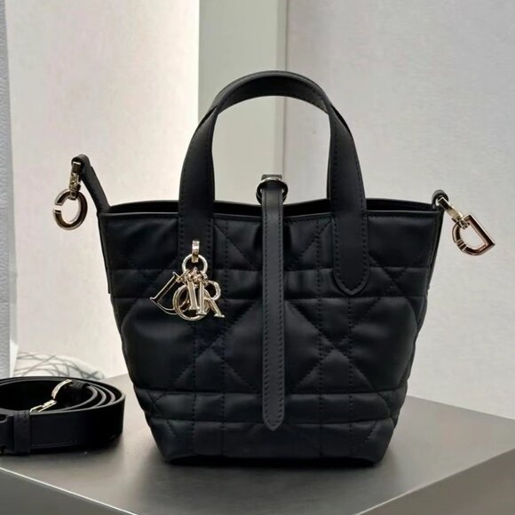 DIOR Dior Toujours CD Lock Tote Bag Tote Bag Shopping Bag Shoulder Handbag - Picture 1 of 8